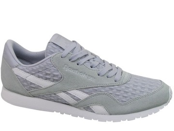 REEBOK CL NYLON SLIM CLASSIC LEATHER SZARE DAMSKIE