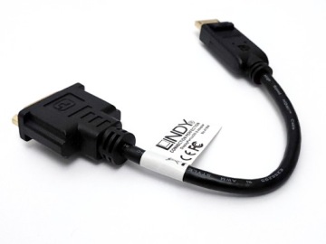 LINDY 41004, адаптер DisplayPort to DVI-D DUAL LINK
