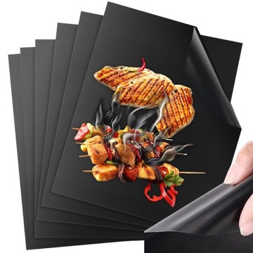 6x MATA TEFLONOWA NA GRILLA TACKI DO SMAŻENIA PIECZENIA DO PIEKARNIKA 6szt