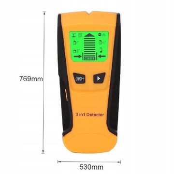 PROFESJONALNY WYKRYWACZ METALU KABLI DETEKTOR 3W1