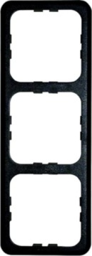 RAMKA OBUDOWA GNIAZDO ELEKTRYCZNE PRESTO CZARNA SYSTEM 10000