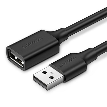 UGREEN PRZEDŁUŻKA ADAPTER USB 2.0 0,5M CZARNY (US103)