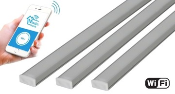 Listwa meblowa prosta LED pod szafkę 3x50cm WiFi