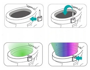 Светодиодная лампа для унитаза DUSK MOTION SENSOR TOILET BOWL LIGHT