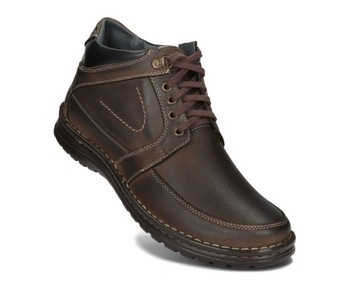 ЗИМНИЕ БОТИНКИ С УТЕПЛЕННЫМИ лодыжками, КОЖА 184 CBR R 46