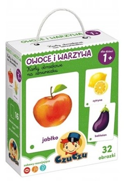 CZUCZU CZU CZU KARTY OBRAZKOWE OWOCE I WARZYWA 1+