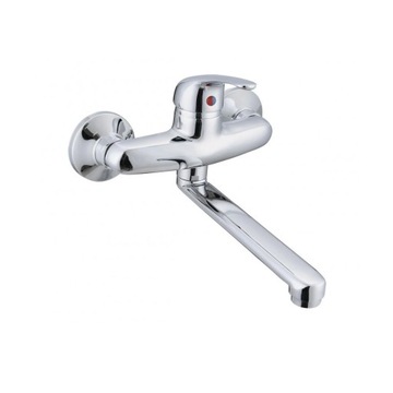 Bateria umywalkowa ścienna Liveno chrom