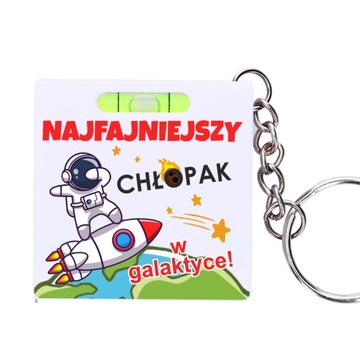 Dzień CHŁOPAKA prezent BRELOK MIARKA POZIOMICA M