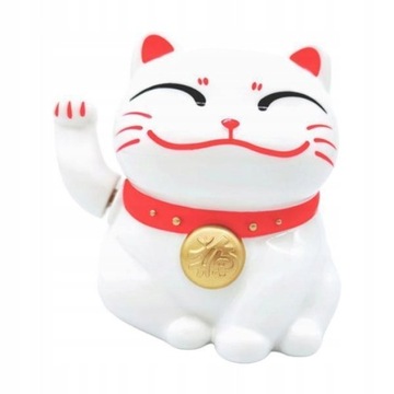 2xArm Shake Chubby Lucky Cat Figure Samochodzik 2