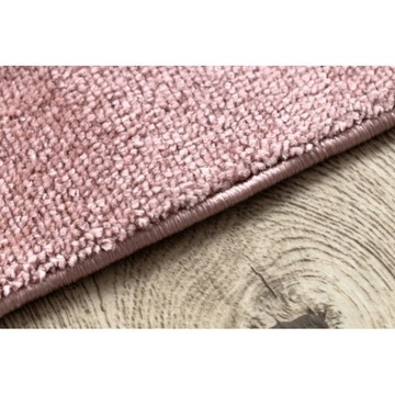 SOFTY Ковер однотонный, одноцветный розовый 80х150