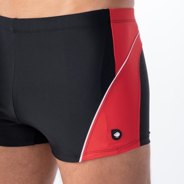 ШОРТЫ ДЛЯ ПЛАВАНИЯ МУЖСКИЕ AQUAWAVE черно-красные XXL