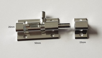 Zasuwka , rygiel 50 mm aluminiowa