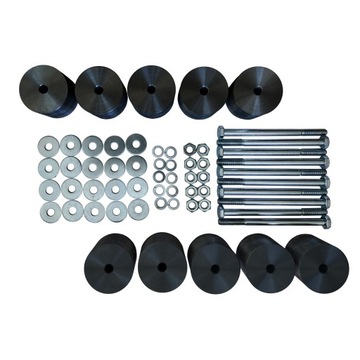 POLIAMIDOWE PODUSZKI RAMY KAROSERII BODY LIFT +1 CAL PAJERO II 2 (91-00) 3D