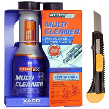 XADO Atomex MULTI CLEANER DIESEL z REWitalizantem czyszczenie wtrysków