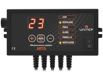 Sterownik ARTIS do kotła pieca regulator OBSŁUGA - DMUCHAWA + POMPA CO