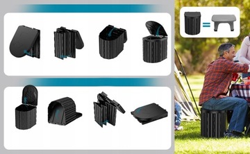 ТУРИСТИЧЕСКИЙ ТУАЛЕТ ПОРТАТИВНЫЙ КЕМПИНГ СКЛАДНОЙ ТУАЛЕТ 20Л 200КГ КЕМПИНГ