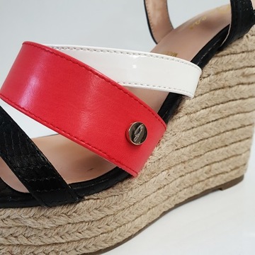 Buty damskie sandały na koturnie Guess 38 espadryl