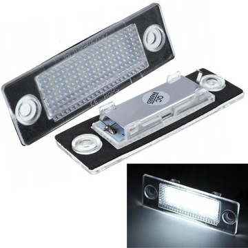 PODŚWIETLENIE LED TABLICY DO VW PASSAT B5 B6 T5 TOURAN GOLF V SKODA SUPERB