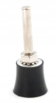 Опорный диск ROLOC диаметром 25 мм на резиновой шайбе диаметром 6 мм.