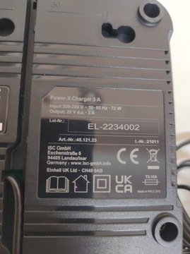 ЗАРЯДНОЕ УСТРОЙСТВО 31N EINHELL POWER X 45.120.96