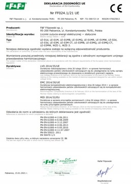 3-ФАЗНЫЙ СЧЕТЧИК ПОТРЕБЛЕНИЯ ЭНЕРГИИ WZE-3 MID F&F