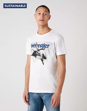 WRANGLER SS MĘSKA KOSZULKA T-SHIRT NADRUK XL