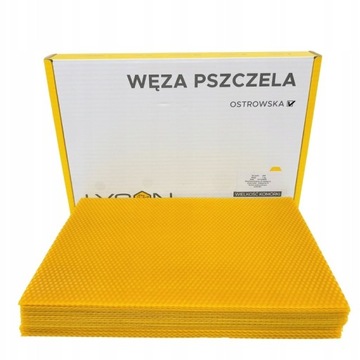 WĘZA pszczela OSTROWSKA 1kg wosk PSZCZELI węza OSTROWSKA 1kg