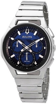 FLAGOWY ZEGAREK MĘSKI BULOVA 96A205 CURV CHRONO PROFILOWANY MECHANIZM + BOX