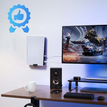 Wieszak ścienny Konsoli PlayStation 5 PS5 DIGITAL Solidny UCHWYT na ścianę