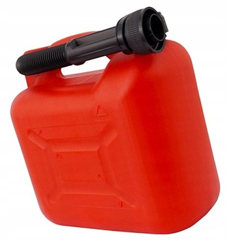 E7S06 Kanister plastikowy na paliwo, 5L, czerwony