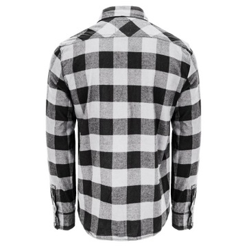 Tričko s dlhým rukávom BRANDIT Check Shirt Black-Charcoal L