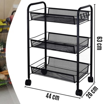 МОБИЛЬНАЯ КУХОННАЯ ПОЛКА СТОЛ НА КОЛЕСАХ ТЕЛЕЖКА