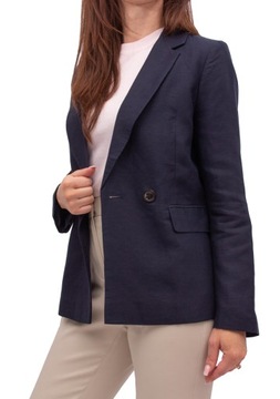 marynarka DAMSKA ELEGANCKA żakiet granatowy M 38