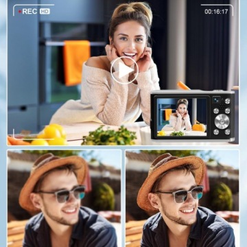 ЦИФРОВАЯ КАМЕРА ДЛЯ СЕЛФИ ULTRA HD 4K 48MP 16X ОПТИЧЕСКИЙ ЗУМ + КАРТА 32 ГБ