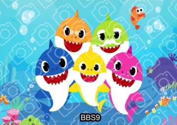 Торт BABY SHARK Вафельный Сахарный Принт А4