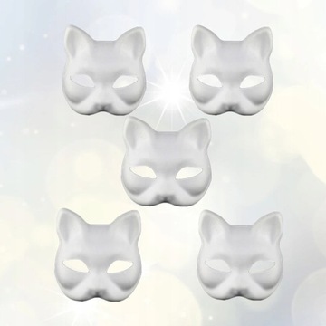 МАСКА ДЛЯ ЛИЦА КОШКА DIY ПУСТАЯ 5 ШТ.