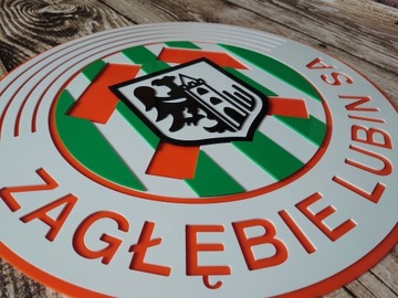 Zagłębie Lubin herb na ścianę do domu prezent na święta dla chłopaka męża