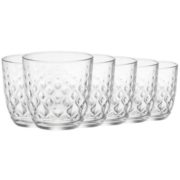 KOMPLET 6 SZT. SZKLANEK GLIT BORMIOLI ROCCO 300 ML