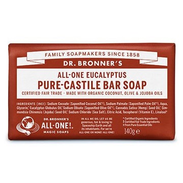 Dr. Bronner's Mydło w kostce Eukaliptusowe 140g