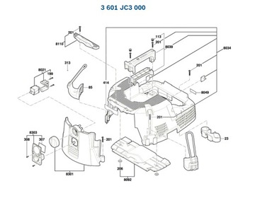 Zbiornik Odkurzacz BOSCH GAS35LSFC 000