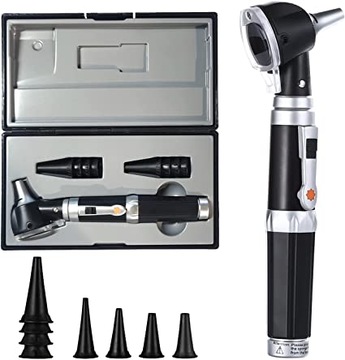 Otoskop powiększenie 3x Otoscope światłowodowy oświetlenie LED wziernik
