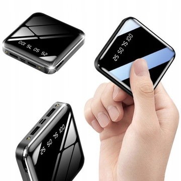 MAŁY POWERBANK KIESZONKOWY MINI 2xUSB 20000 mAh