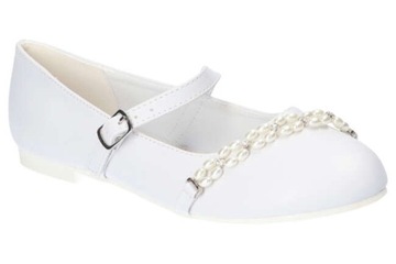 OUTLET BUTY KOMUNIJNE KOMUNIA BALERINKI BIAŁE 36