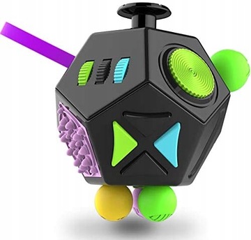 FIDGET CUBE 12-stronny Sześcian Toy KOSTKA