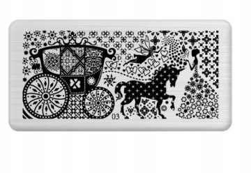 BLASZKA PŁYTKA DO STEMPLI STEMPEL PAZNOKCI NR3