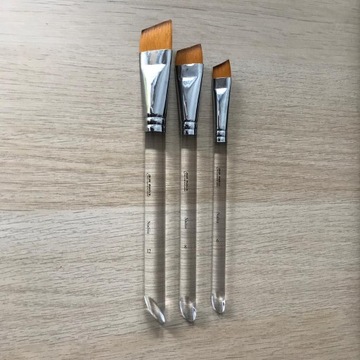 GrimMaster Nadia диагональная плоская синтетическая кисть №8.