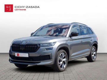Skoda Kodiaq I SUV Facelifting 1.5 TSI 150KM 2022 Skoda Kodiaq Sportline 1.5 TSI 150 KM DSG Salon PL Serwis ASO FV23