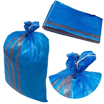Worki 50KG 65x105cm Węgiel Gruz Zboże Pasze MOCNE