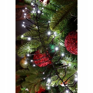 1500 светодиодных ламп с программатором, холодный белый, 34 м.