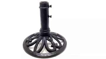 STYLOWY STOJAK ŻELIWNY PODSTAWA 38CM ŚREDNICA WEWNĘTRZNA 5CM WYSOKOŚĆ 36CM